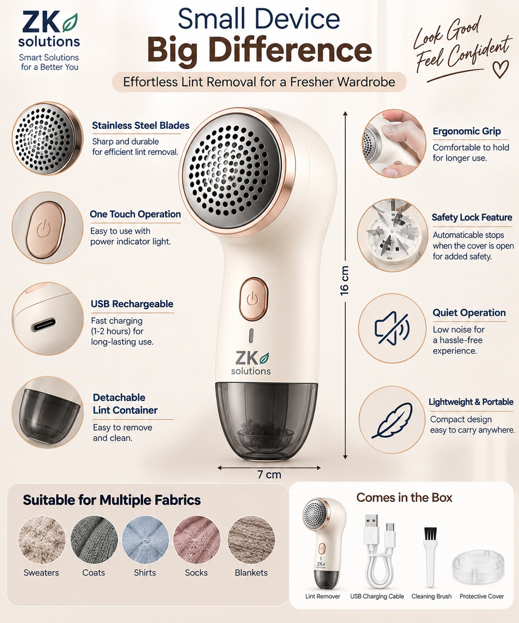 Electric Lint Remover – USB Rechargeable