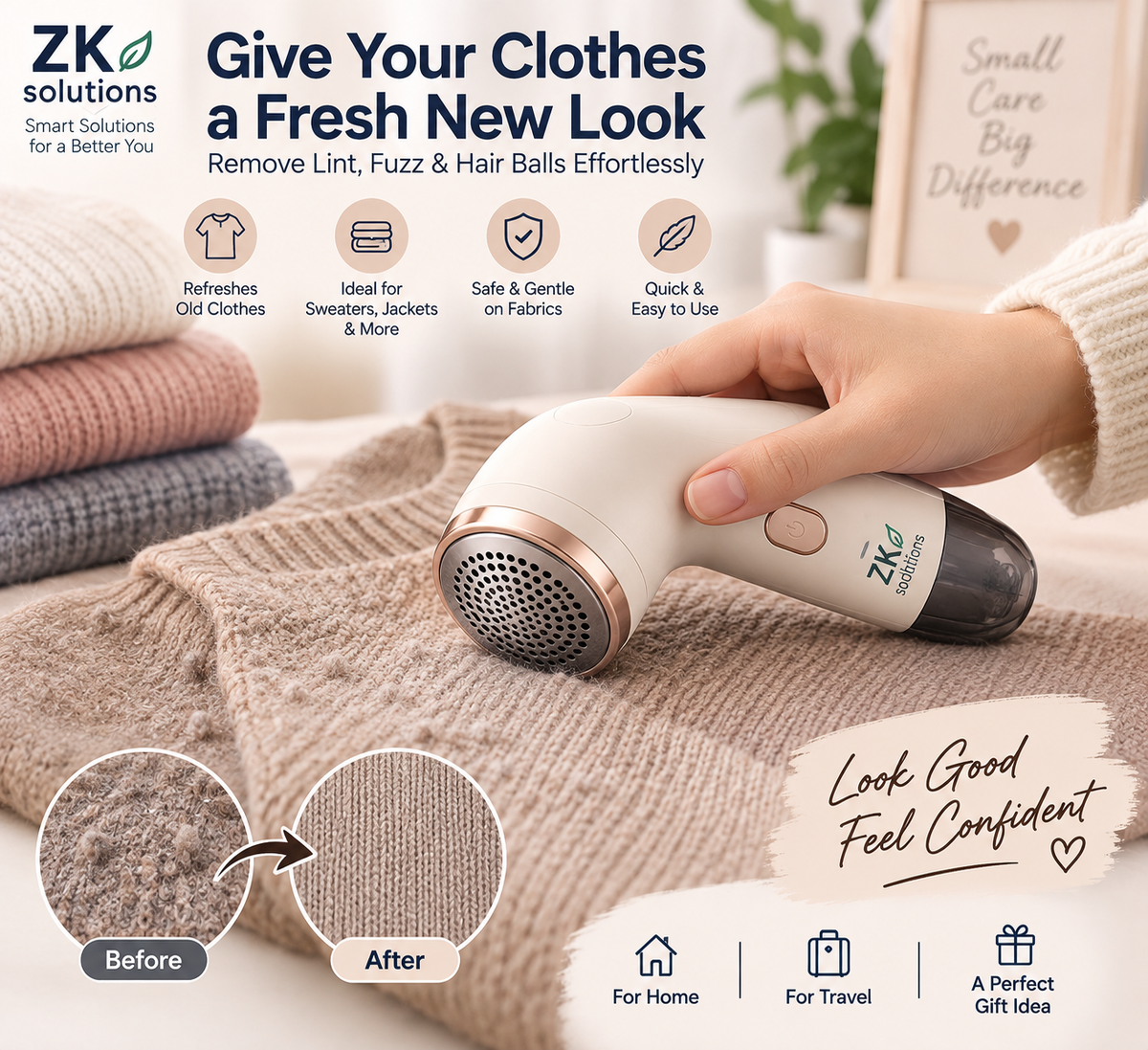 Electric Lint Remover – USB Rechargeable