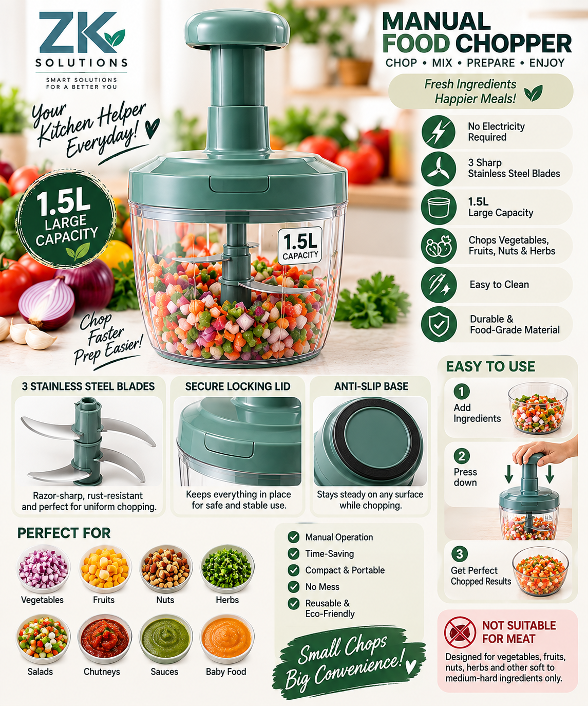 Manual Vegetable Chopper