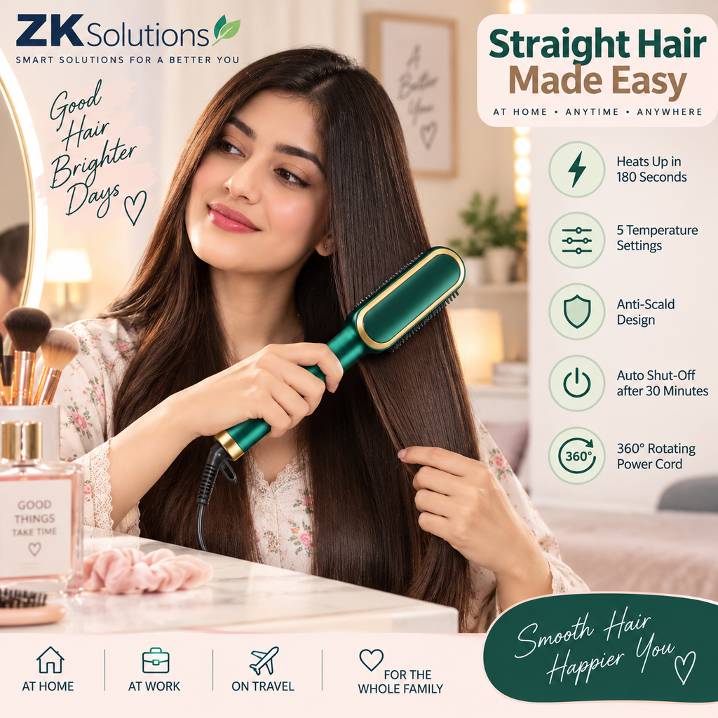 Electric Hair Straightening Brush