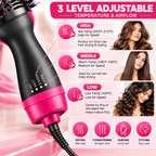 3-in-1 Hot Air Hair Dryer Brush – Style, Dry &amp; Volumize Your Hair with Ease