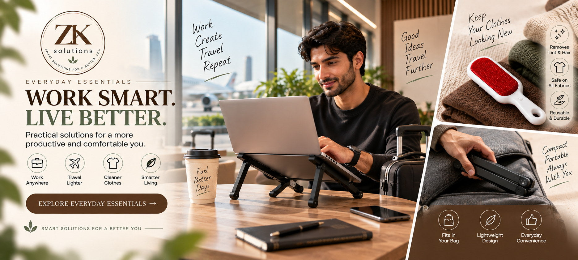 ZK Solutions — everyday essentials for work and travel